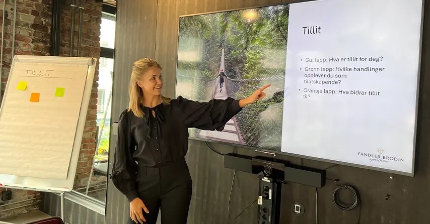 Lise presenterer